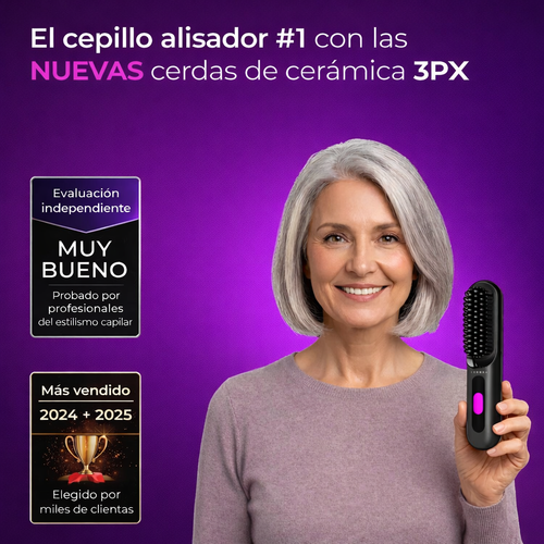 Velvisse™ SilkBrush - Cepillo Alisador de Cabello Portátil