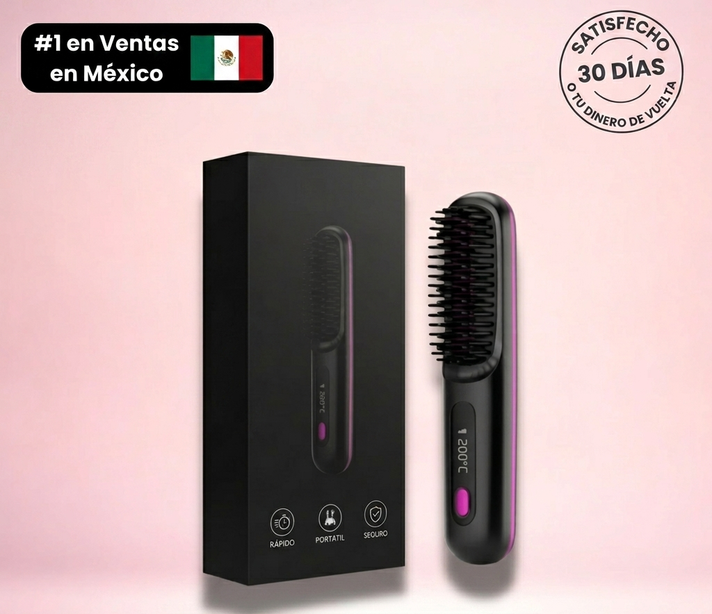 Velvisse™ SilkBrush - Cepillo Alisador de Cabello Portátil