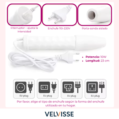 Kit Portátil de Alta Frecuencia 4 en 1 para Cuidado Facial y Capilar