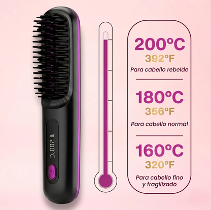 Velvisse™ SilkBrush - Cepillo Alisador de Cabello Portátil